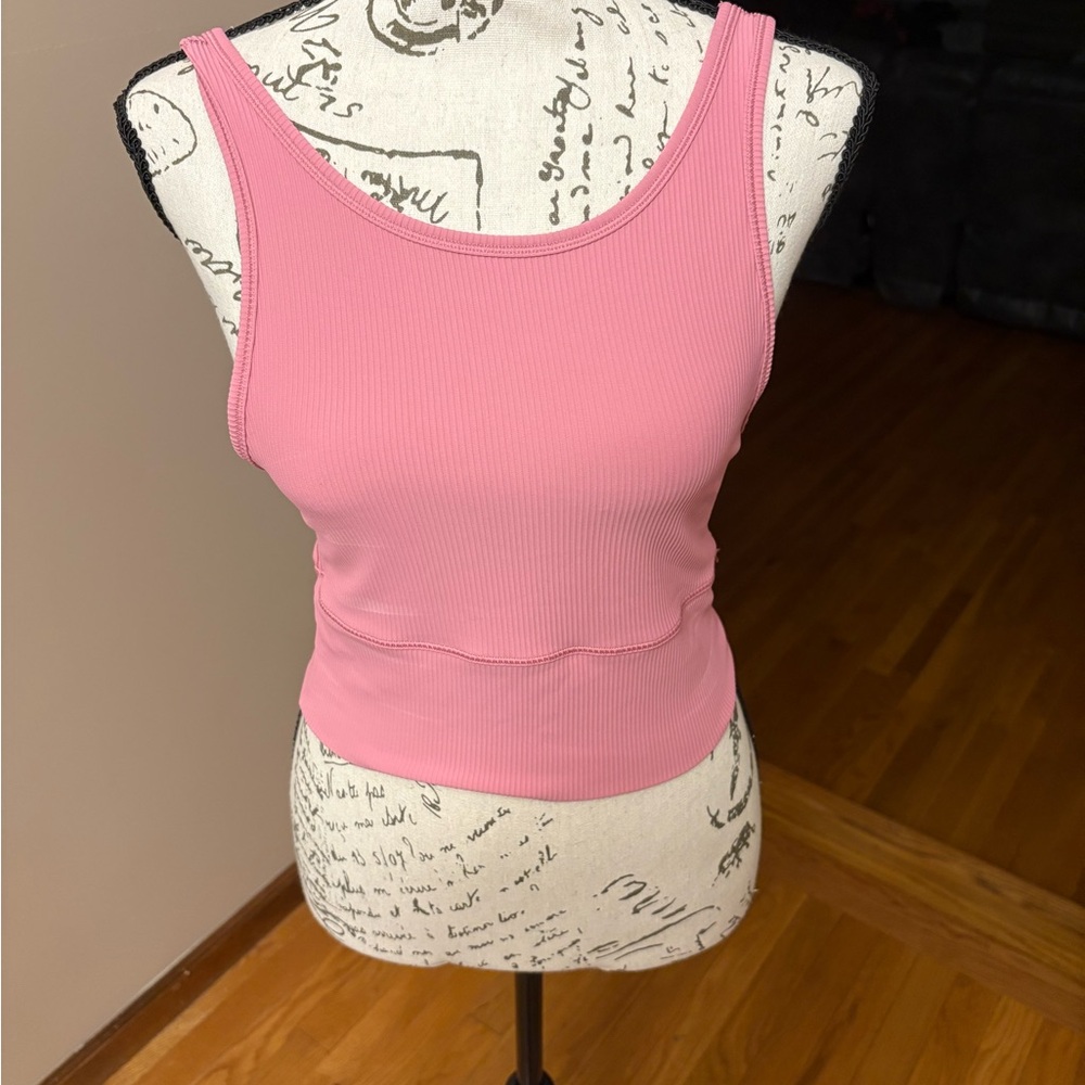 Lululemon Athletica Pink Fitted Sleeveless Tank Top